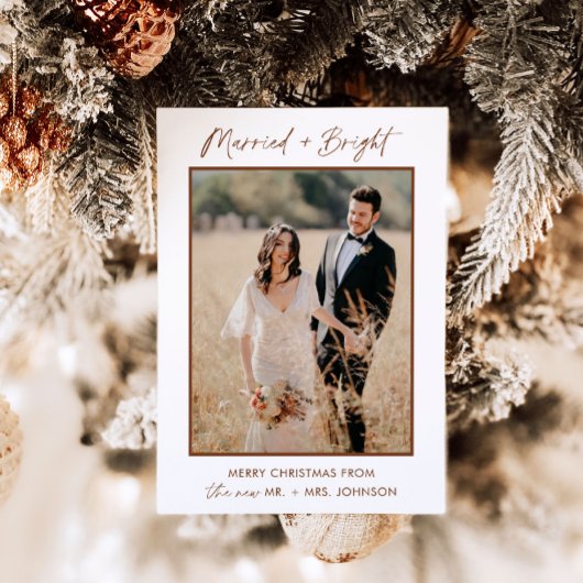 結婚しました＆ブライトホリデー クリスマスカード, ボヘミアカード 招待状