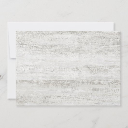 結婚しました! ラスティックウッド フォト ポストウェディング 招待状 (裏面)