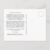 結婚しました 今パーティーは後日 ネオンライトの写真 ウェディング 案内ポストカード (裏面)