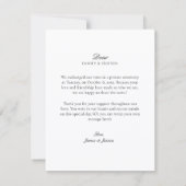 結婚しました 平面の結婚報告カード 案内状 (裏面)