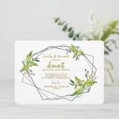 「結婚しました」挙式案内・披露宴招待状 招待状 (スタンド正面)