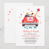 結婚しました（新郎は金髪）招待状 招待状 (正面/裏面)