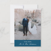 結婚しました！極秘結婚のお知らせ 招待状 (裏面)