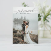 結婚しました!極秘結婚のお知らせ 招待状 (スタンド正面)