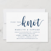 結婚しました, 現代の結婚後の秘密の挙式招待状 招待状 (正面)