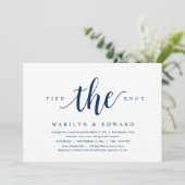 結婚しました 現代的な結婚後の秘密の結婚式招待状 招待状 (スタンド正面)