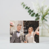 結婚しました 発表 ポストカード (スタンド正面)