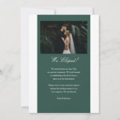 結婚しました！　秘密の挙式　ウェディングフォト発表 案内状 (裏面)