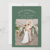 結婚しました！秘密の挙式 ウェディングフォト発表 案内状 (正面)