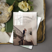 結婚しました!秘密の挙式 ウェディングフォト発表 案内状