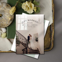 結婚しました！秘密の挙式 ウェディングフォト発表 案内状