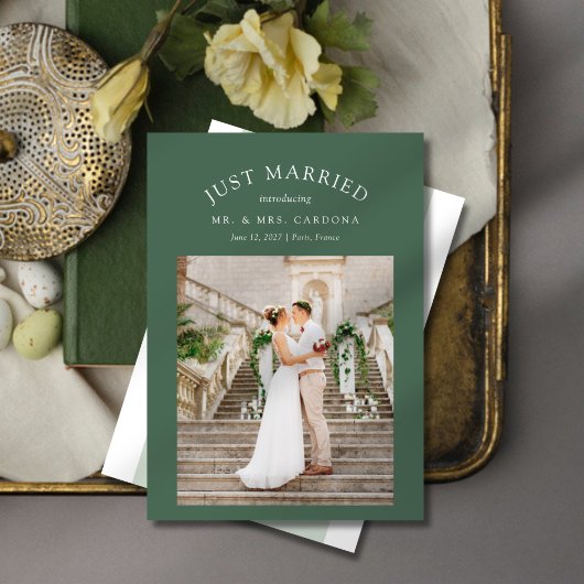 結婚しました！秘密の挙式 ウェディングフォト発表 案内状