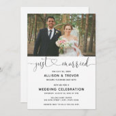 結婚しました 結婚のお知らせ 披露宴 招待状 (正面/裏面)