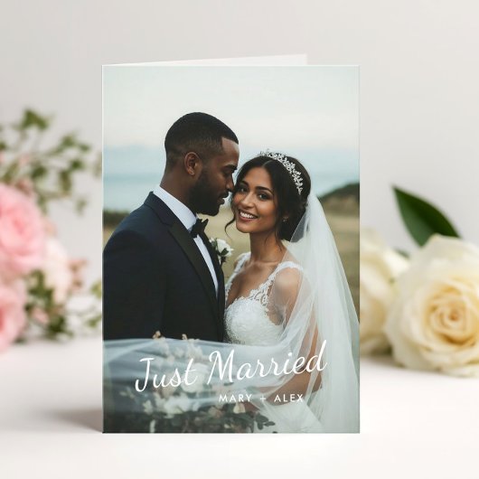 結婚しました 結婚写真 折りたたみお知らせ 招待状