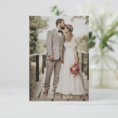 結婚しました 結婚報告 写真付き 招待状 (スタンド正面)