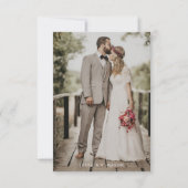 結婚しました 結婚報告 写真 招待状 (正面)