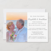 結婚しました 結婚披露宴へのご招待 招待状 (正面)