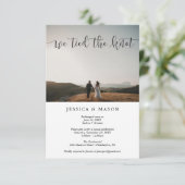 結婚しました 結婚発表 秘密結婚のお知らせ 招待状 (スタンド正面)