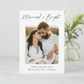 結婚しました Bright ブラックスクリプト 写真入り シーズンカード (スタンド正面)
