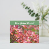 結婚します!ポストカード 結婚式の案内状 案内ポストカード (スタンド正面)