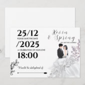 結婚します 招待状 (正面/裏面)