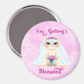 結婚します 猫マグネット マグネット (正面/裏面)