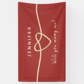 結婚しよう バナー 横断幕 (縦)