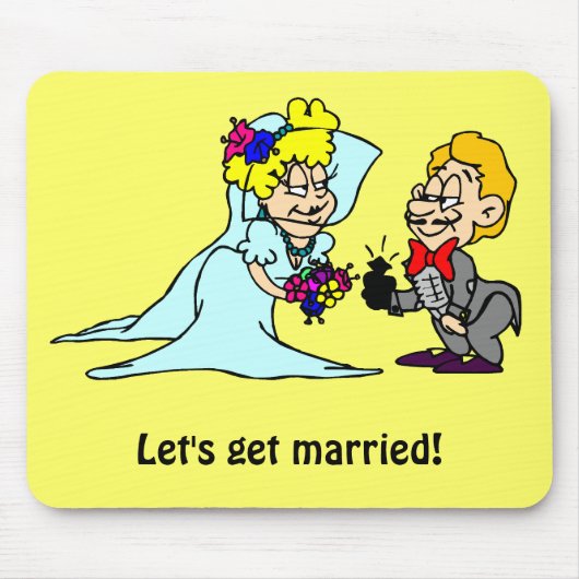 結婚しよう マウスパッド (正面)