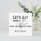 結婚しよう！食事と飲み会の招待状 招待状 (スタンド正面)