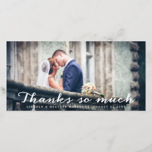 結婚するありがとうはそんなに写真カード感謝していしています サンキューカード