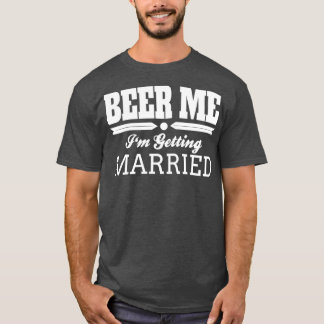 結婚するのでビール買って！ 花婿 花嫁 結婚式 Tシャツ