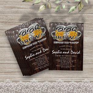 「結婚するよ！」の前にBBQ & BREWS 婚約パーティー 招待状
