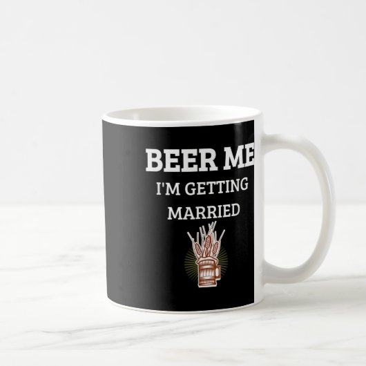 結婚するんだ 俺 楽しい新郎  bachelor パーティ コーヒーマグカップ (右)