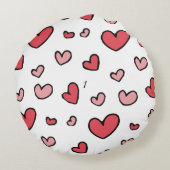 結婚するカップルのためのギフト 結婚式の写真 ラウンドクッション (裏面)