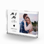 結婚するカップルへのプレゼント 花嫁のブライダルシャワーギフト フォトブロック (右)