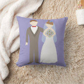 結婚するカップル クッション (ブランケット)