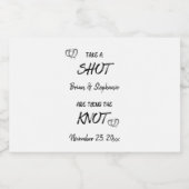 結婚するカップル 婚約者ふたりの特別な瞬間 リキュールボトルラベル (シングルラベル)