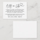 結婚するギフトのノート健康なカードハートを望みます エンクロージャーカード (正面/裏面)