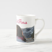 結婚するジェームスおよびfinaのtedesco iii ボーンチャイナマグカップ (右)