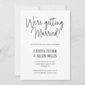 結婚するビーチ結婚式カジュアル 招待状 (正面)