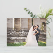 結婚するロマンチックな原稿%PIPE%は写真カード感謝していしています サンキューカード (スタンド正面)