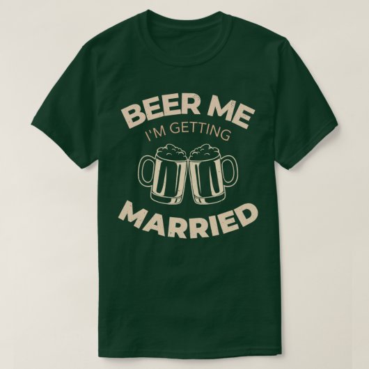 結婚する俺にビール 1 Tシャツ (デザイン正面)