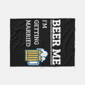 結婚する俺を祝ってビール買ってきてくれ！ フリースブランケット (正面(横))