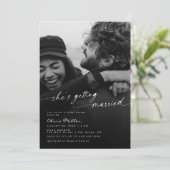 結婚する写真ブライダルシャワー 招待状 (スタンド正面)