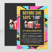 「結婚する前に、イエスと言う前に」独身最後の映画鑑賞会 招待状 (正面/裏面)