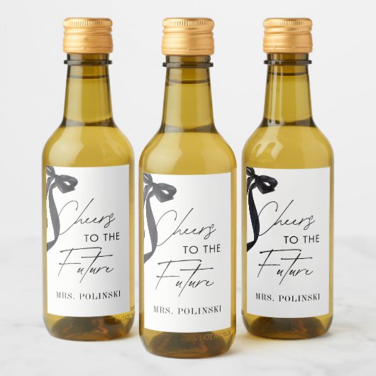 「結婚する彼女のブライダルシャワーパーティーのお土産」 ワインラベル (ボトル)