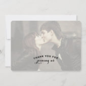 結婚する愛及び感謝の原稿%PIPE%は写真感謝していしています サンキューカード (裏面)