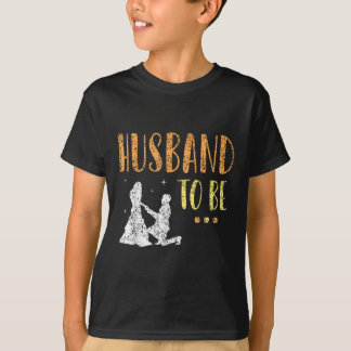 結婚する新郎と新婦のパーティー Tシャツ