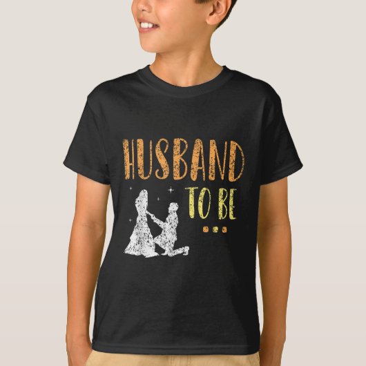 結婚する新郎と新婦のパーティー Tシャツ (正面)