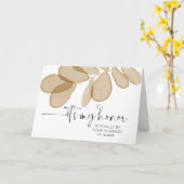 結婚する新郎の夫の結婚式の日に カード (黄色い花)